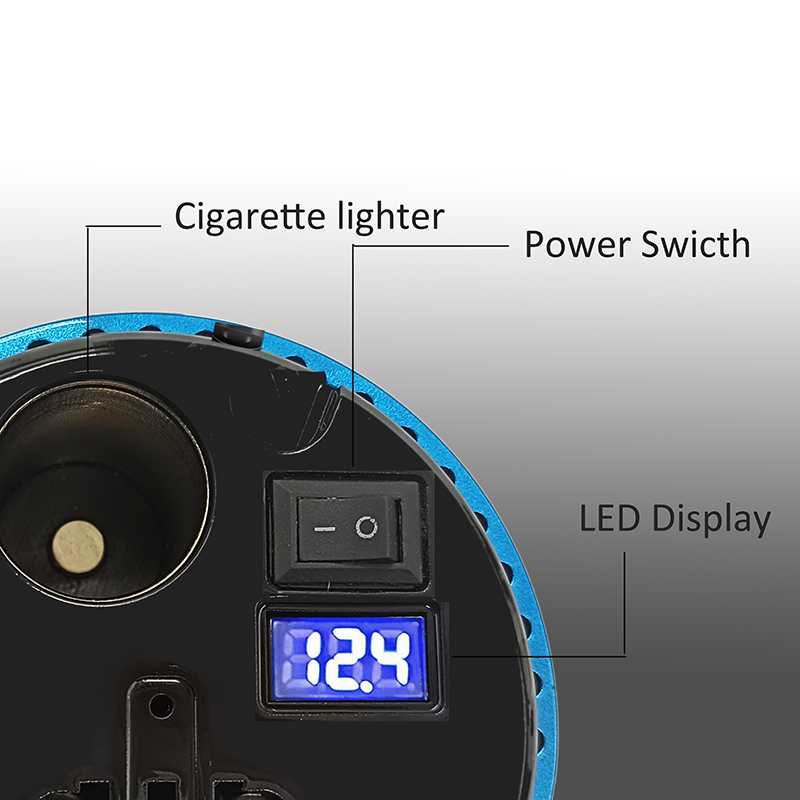 Caricatore plug-in multifunzionale di vittura carica rapida